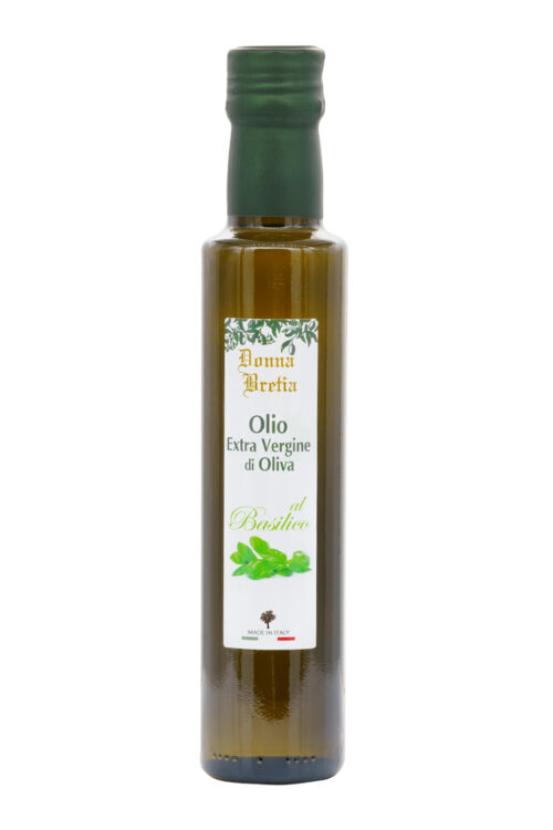 Olio Extra Vergine di Oliva Aromatizzato al Basilico