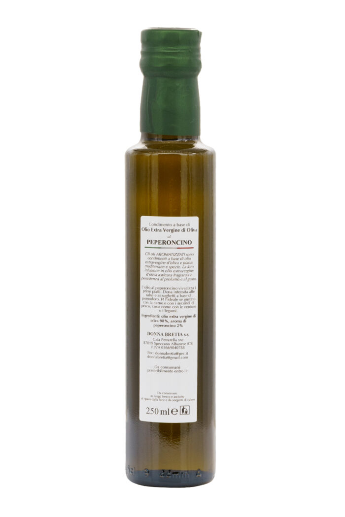 Olio Extra Vergine di Oliva Aromatizzato al Peperoncino - immagine 2