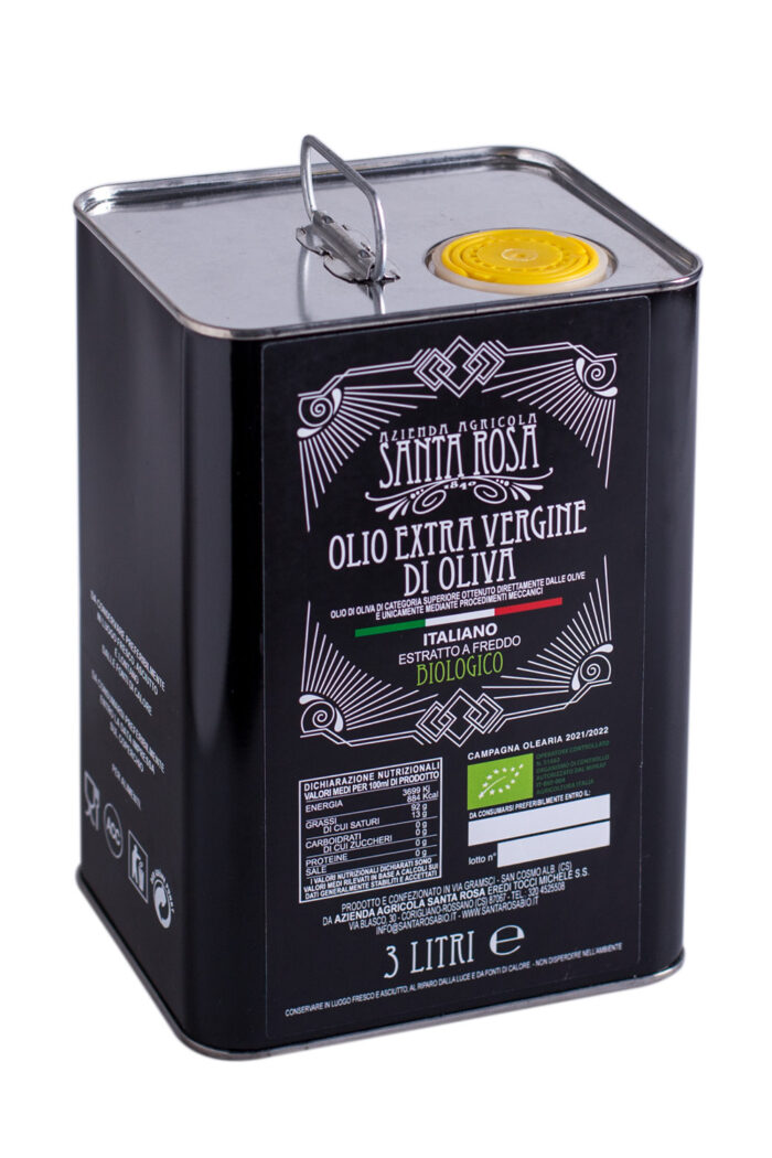 Olio Santa Rosa Bio  Lattina 3 Litri